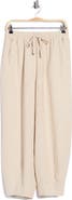 MAX STUDIO Drawstring Waist Lantern Leg Pants