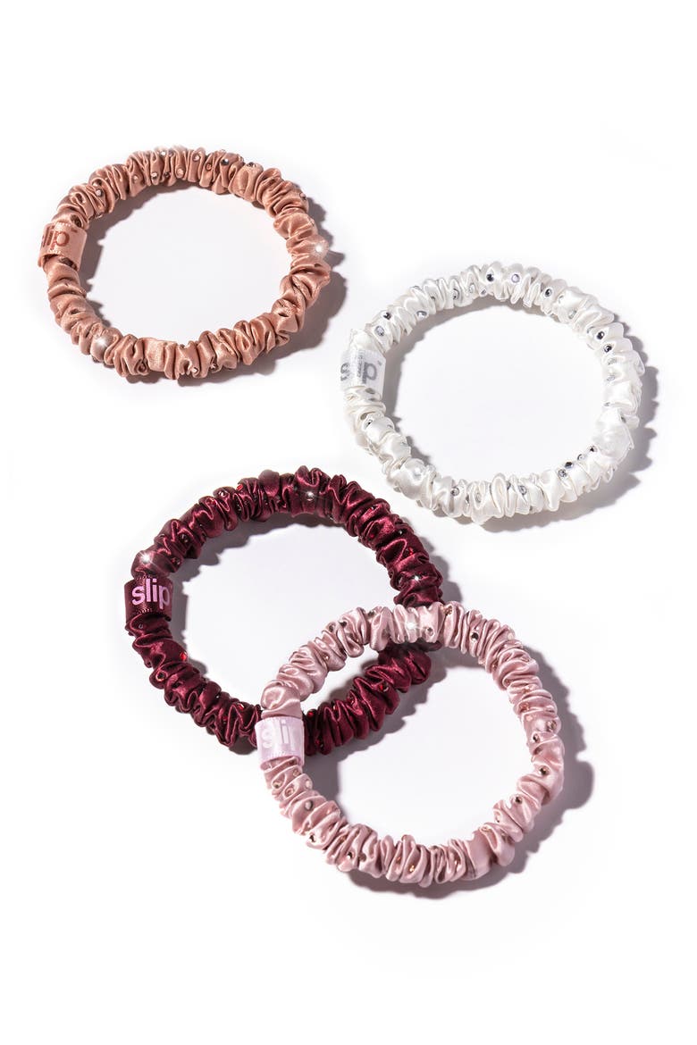 Manhattan Pure Silk Skinny Scrunchie Set (Limited Edition), Alternate, color, NO COLOR