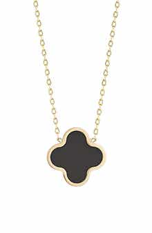 GABI RIELLE Clover Pendant Necklace