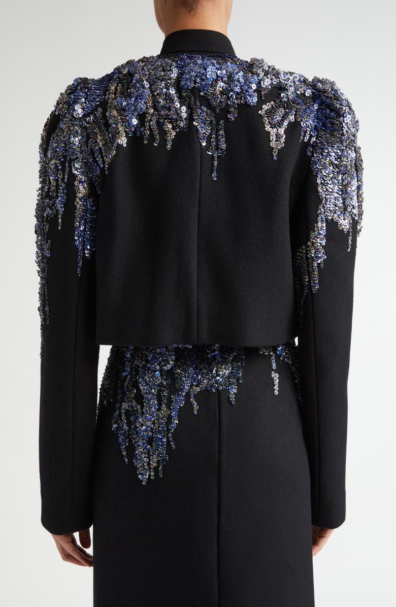Bea Sequin Embroidered Crop Jacket