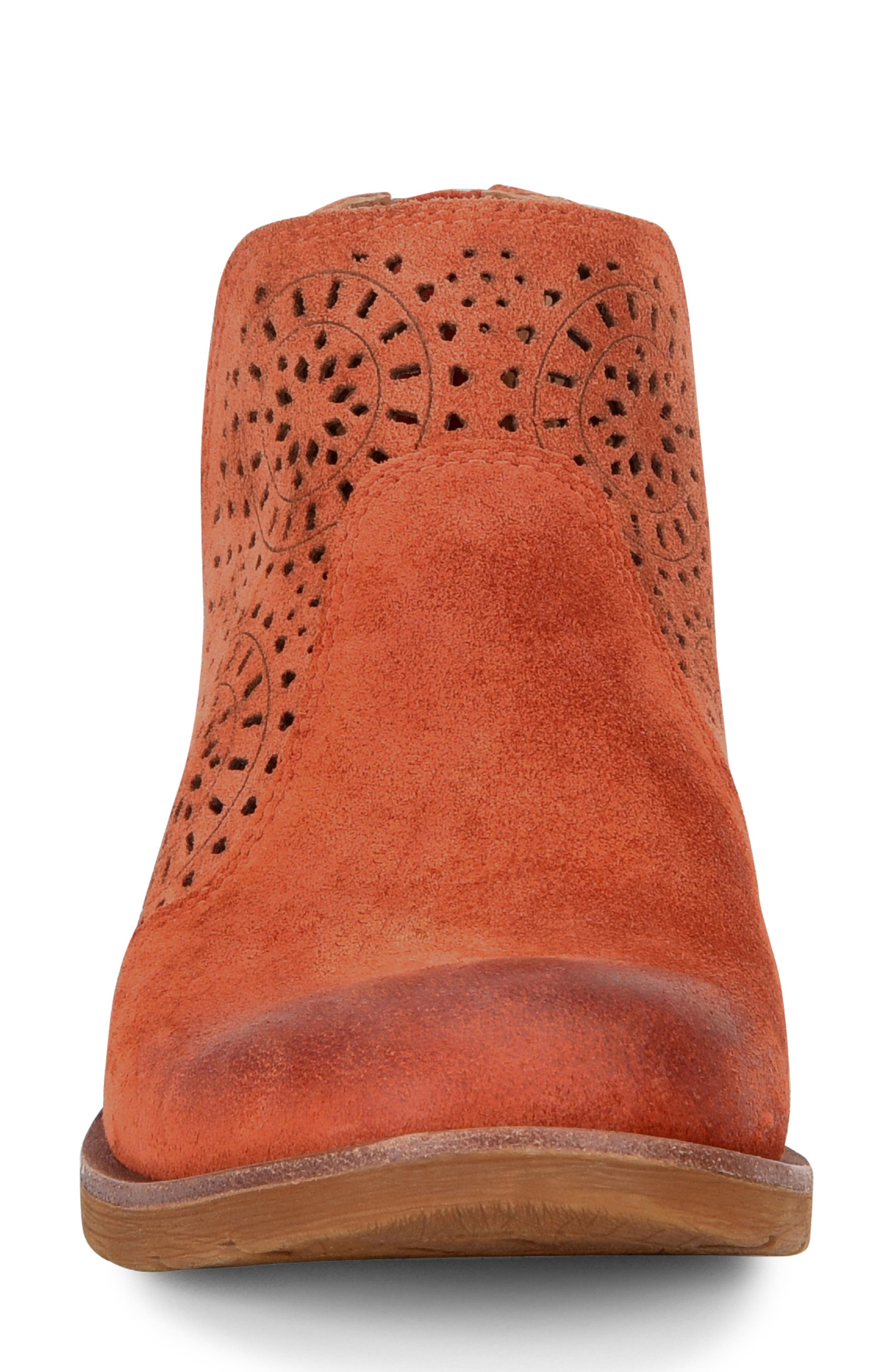 Barrosa Bootie, Alternate, color, SUNSET ORANGE SUEDE