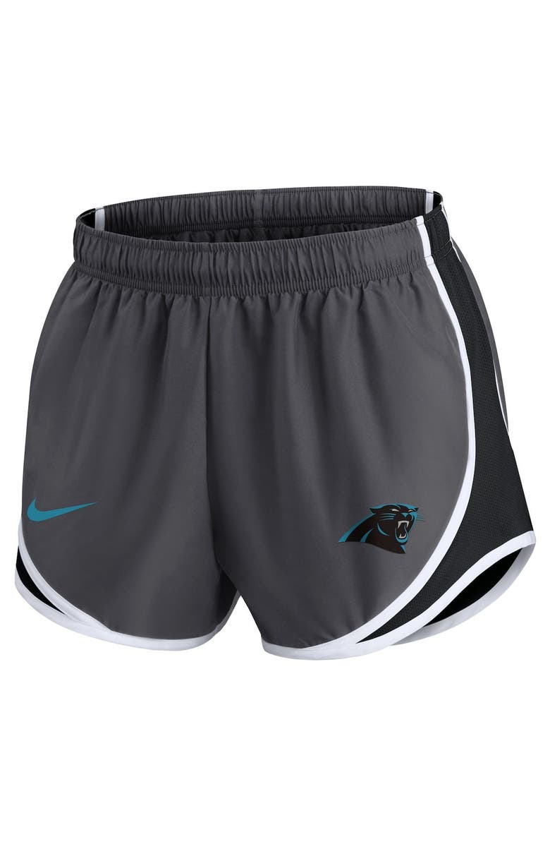 Nike Women's Nike Charcoal Carolina Panthers Logo Performance Tempo Shorts, Alternate, color, Charcoal