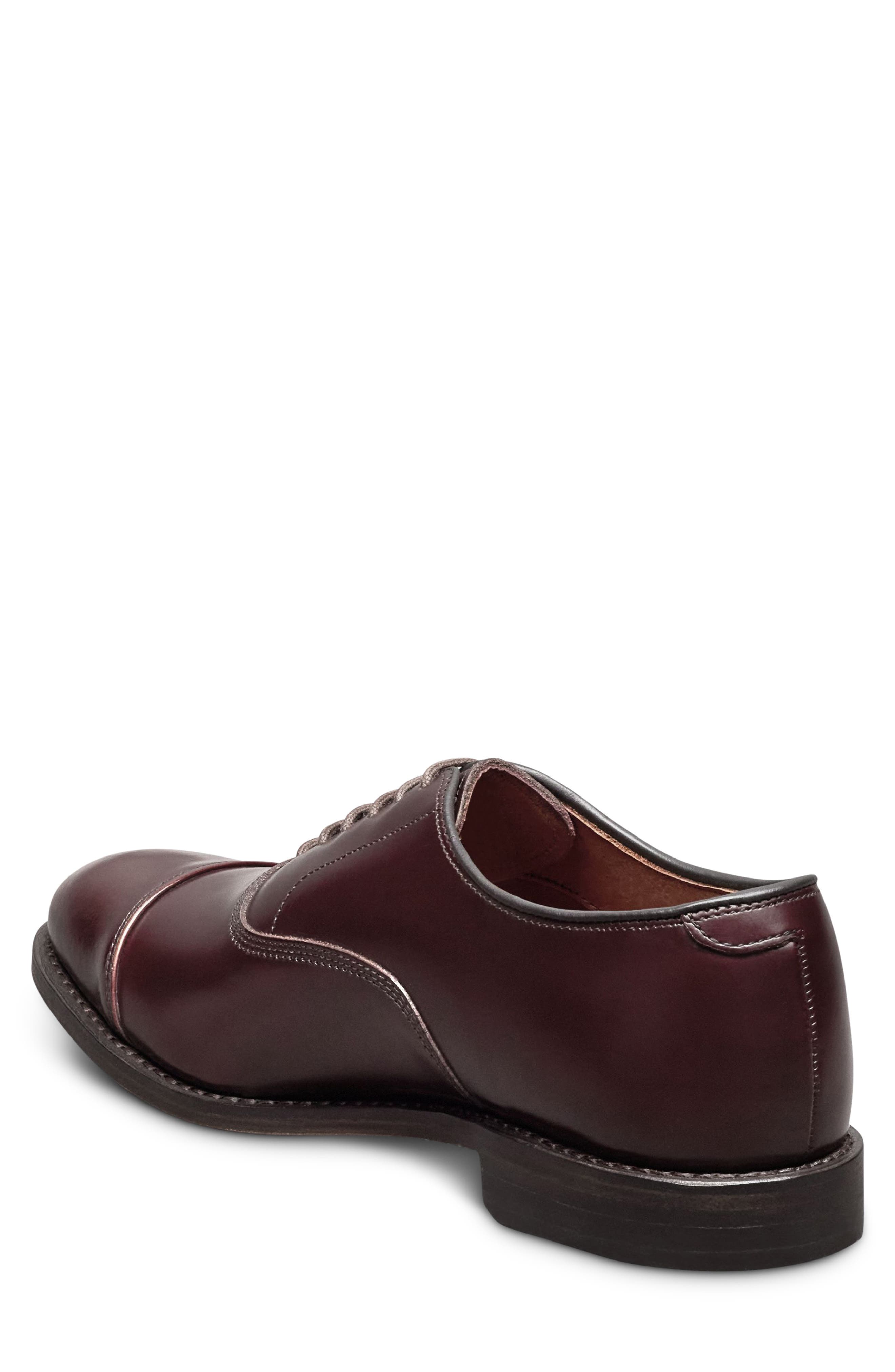 Park Avenue Cap Toe Oxford, Alternate, color, BURGUNDY
