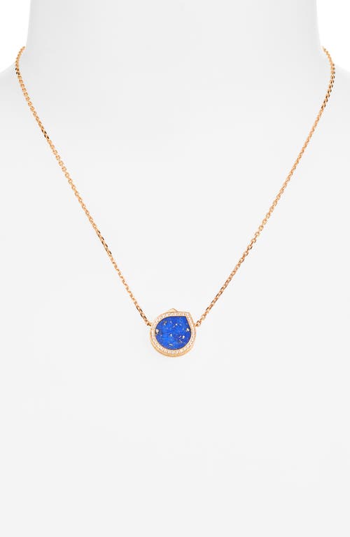 Repossi Antifer Lapis Lazuli & Diamond Pendant Necklace In Gold