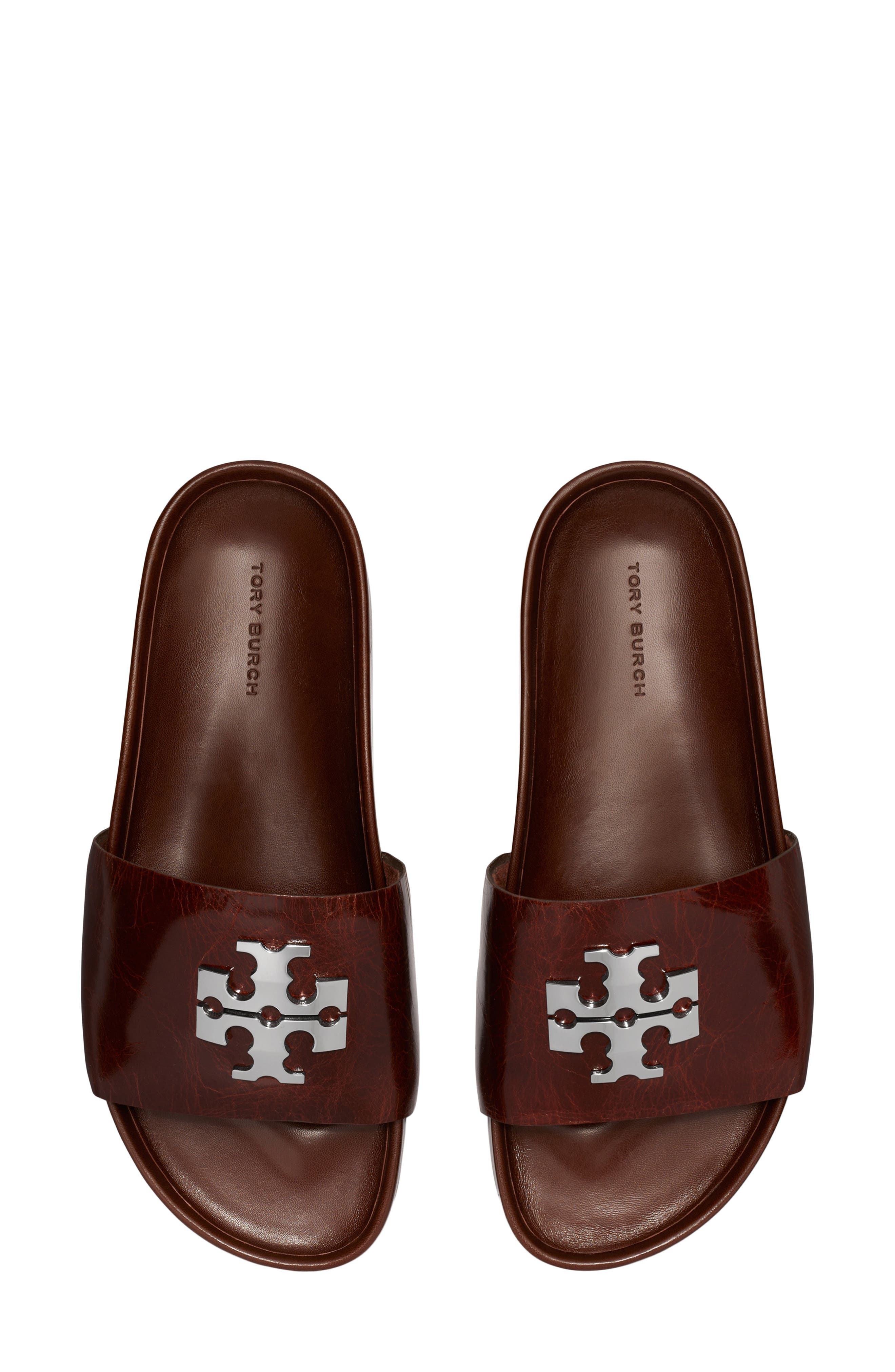 Tory Burch Charlie Sport Slide Sandal, Alternate, color, Papaya Seed