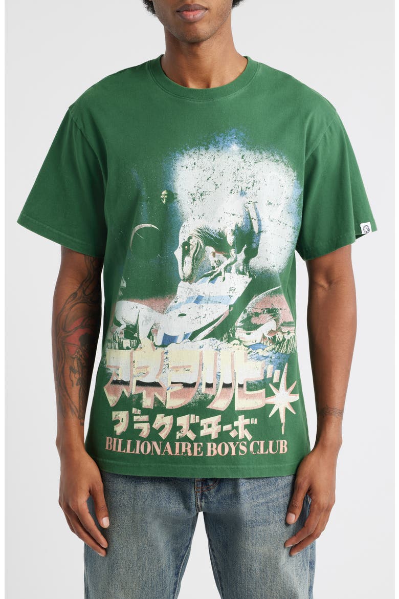 Lost Oversize Cotton Graphic T-Shirt, Main, color, EDEN