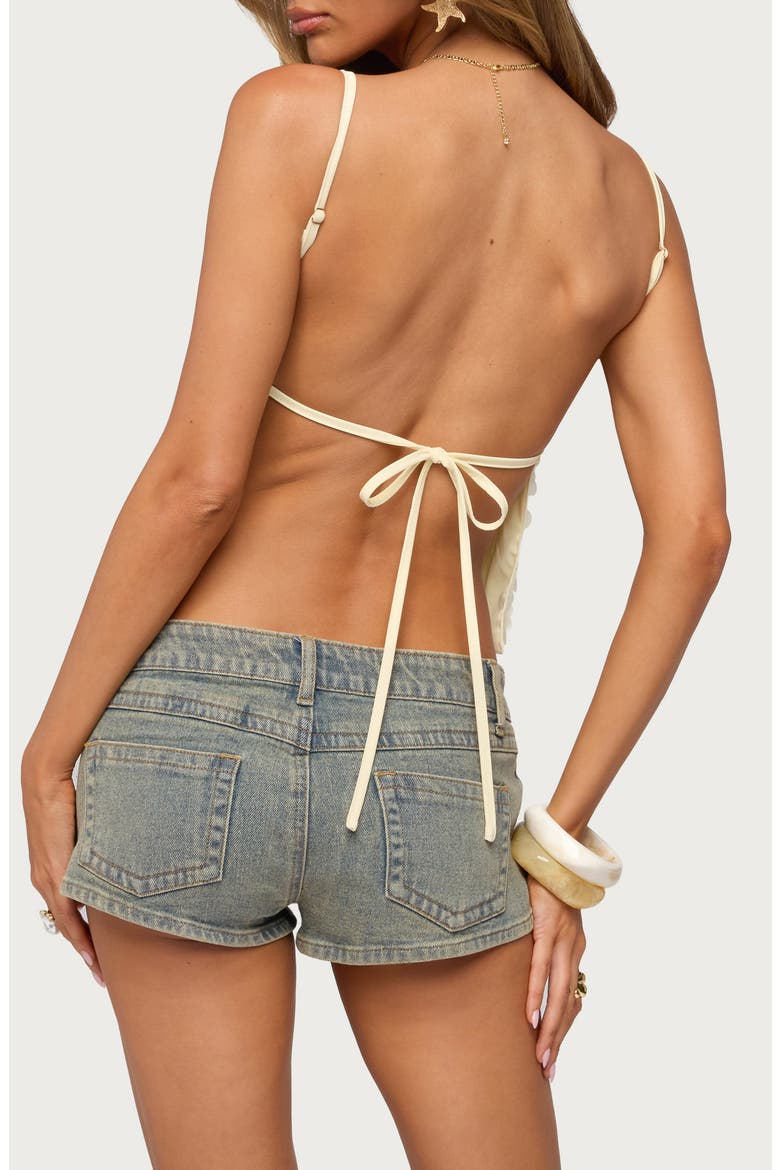 Macy Backless Sequin Top, Alternate, color, BEIGE