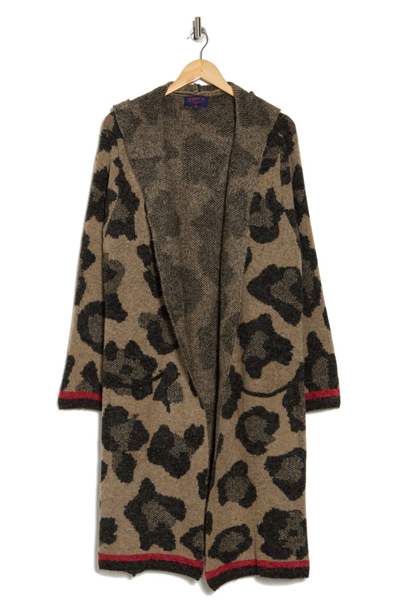 Joseph A Hooded Southwest Duster Cardigan, Alternate, color, 