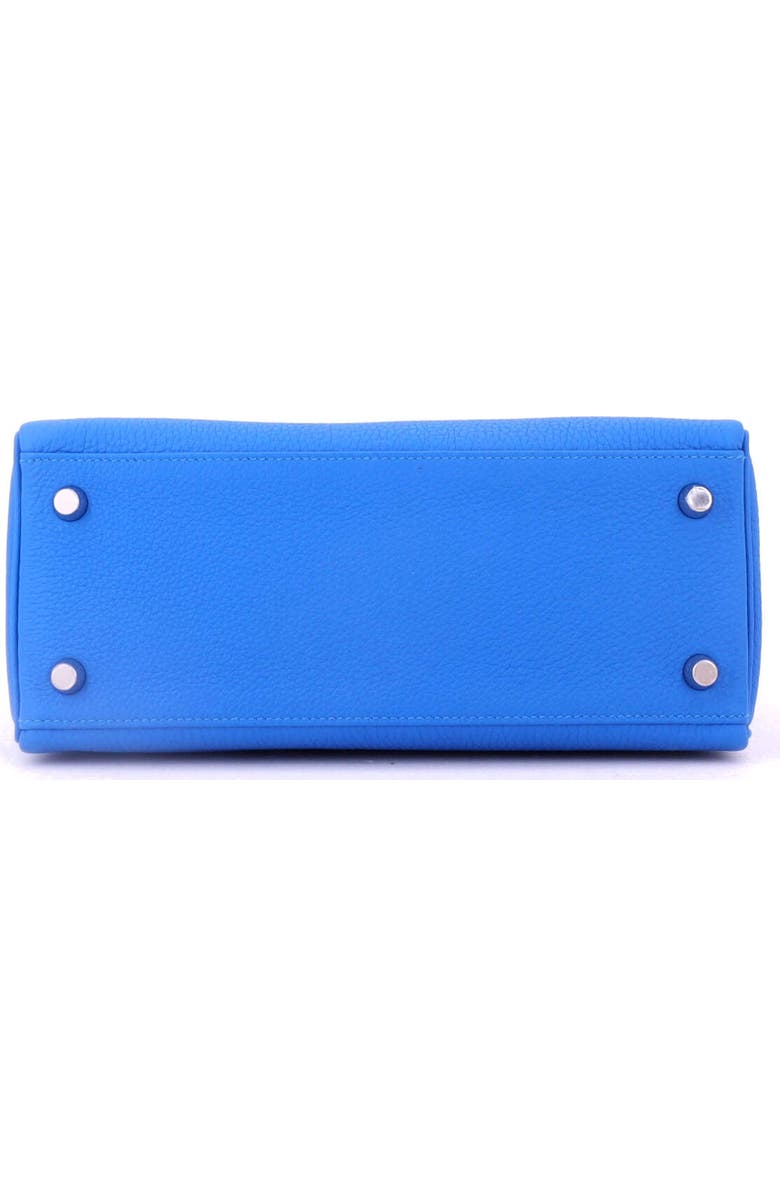 Pre-Owned Hermes Kelly Handbag Blue Togo with Palladium Hardware 25, Alternate, color, New Bleu Hydra