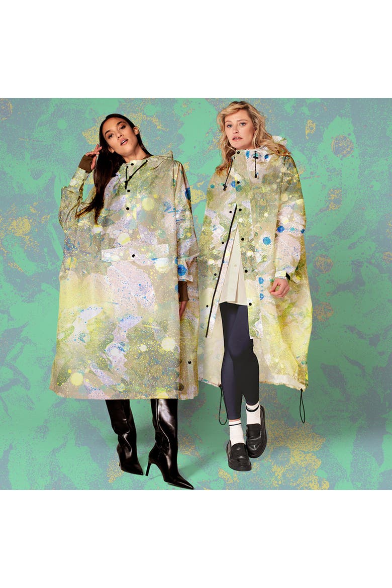 Rain Coat Flora, Alternate, color, Green