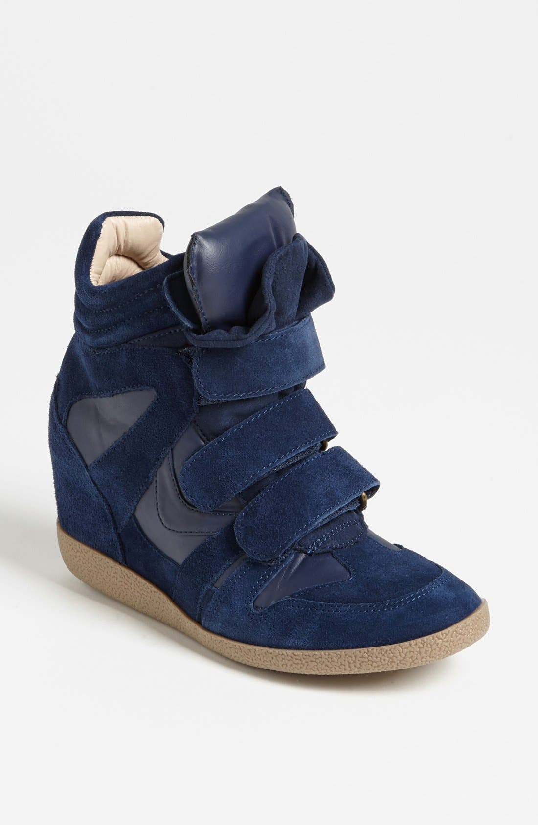 'Hilight' Wedge Sneaker, Main, color, NAVY