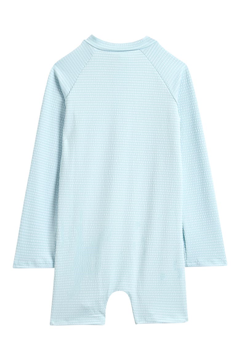Kids' Long Sleeve One-Piece Rashguard Swimsuit, Alternate, color, SEERSUCKER LAKE