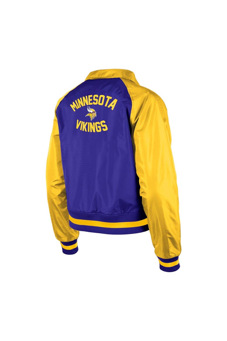 Women's New Era Purple Minnesota Vikings Coaches Raglan Full-Snap Jacket, Alternate, color, Purple