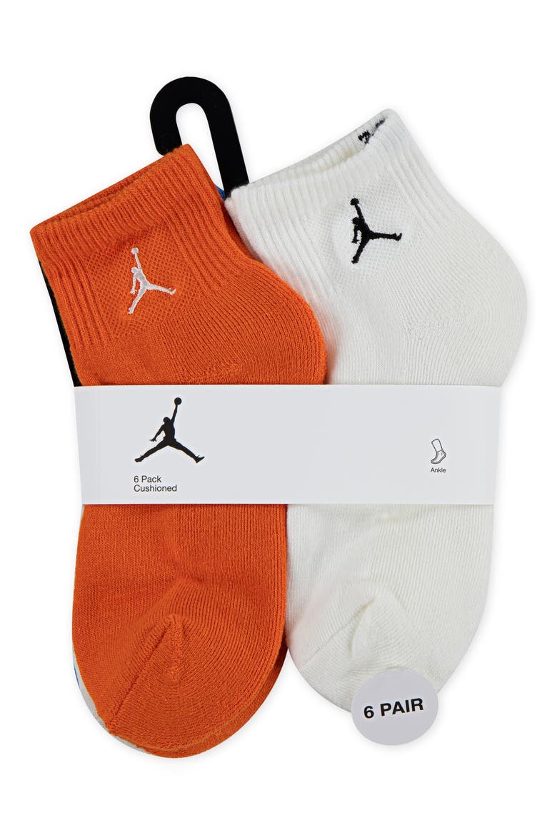 Kids' Assorted 6-Pack Everyday Essentials Ankle Socks, Alternate, color, BB7SPORT B