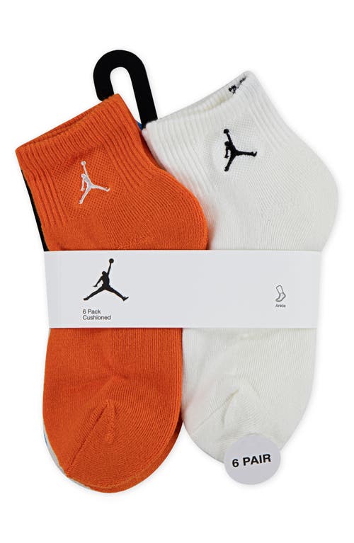 Jordan Kids' Assorted 6-pack Everyday Essentials Ankle Socks In Multi
