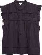 Reiss Florie Pintuck Ruffle Top