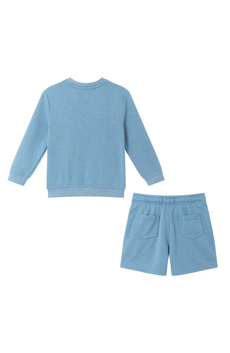 Andy & Evan Kids' Shark Sweatshirt & Sweatshorts Set, Alternate, color, 