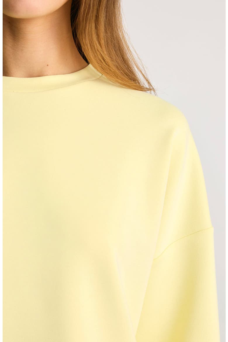 Lemon Oversize Sweatshirt, Alternate, color, LEMON MERINGUE