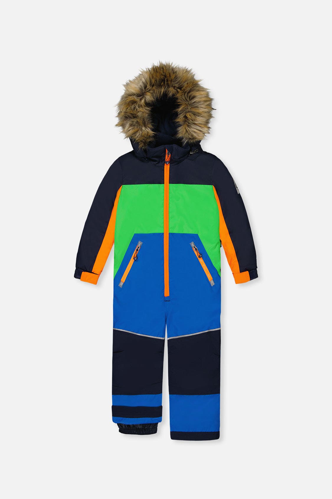 selected Blue, Green and Orange