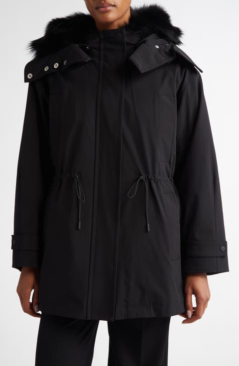 Wilder Shearling Lined Stretch Nylon Parka