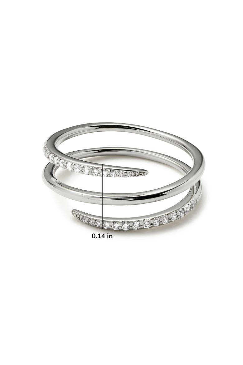 Claw Ring - Oren Triple Silver, Alternate, color, Silver