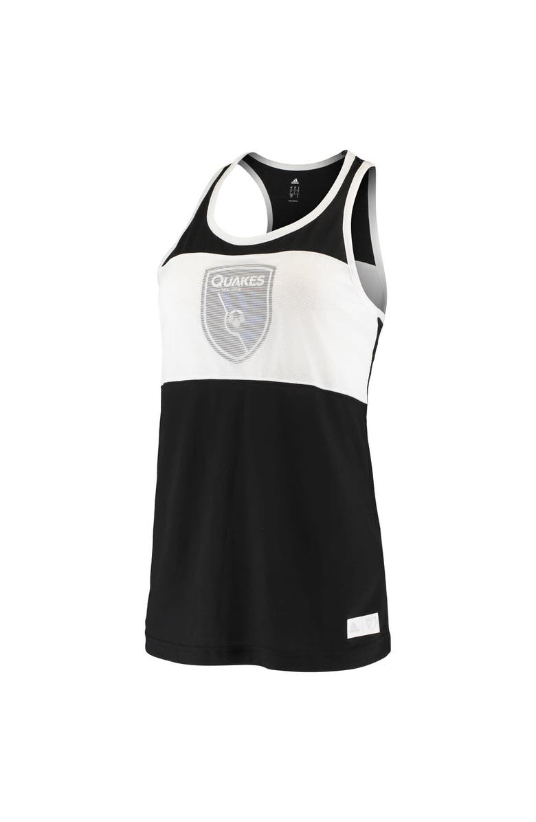 adidas Women's adidas Black San Jose Earthquakes Finished Tank Top, Alternate, color, Black
