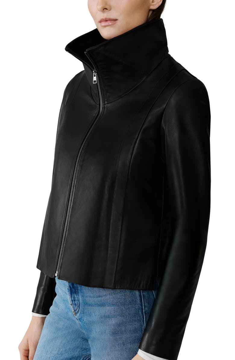 Soia & Kyo Paula Leather Jacket, Main, color, Black