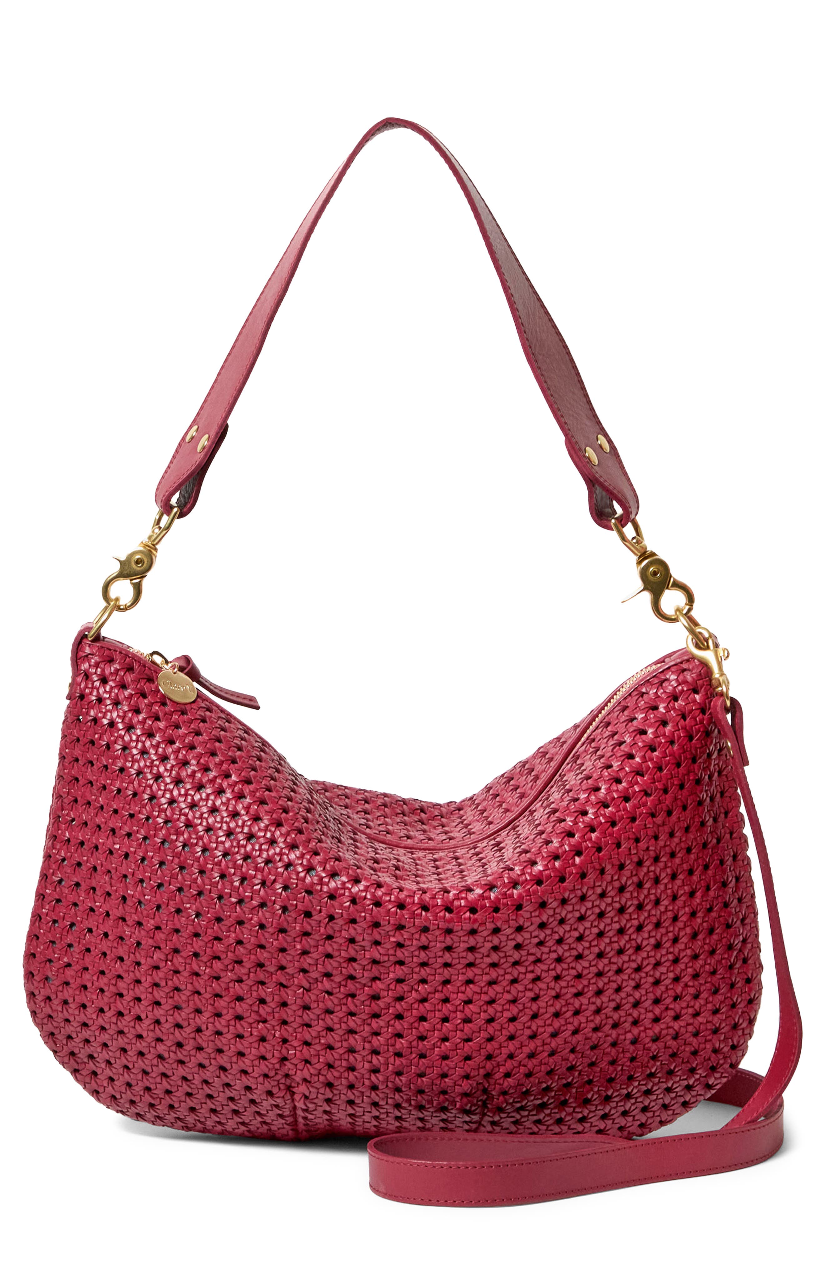 Clare V. Moyen Messenger Bag, Main, color, Plummy