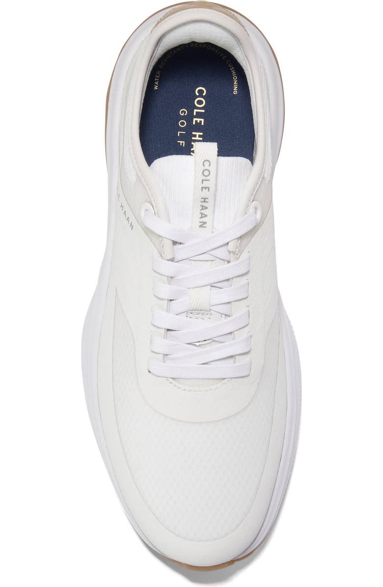 Cole Haan GrandPro Waterproof All Day Golf Shoe, Alternate, color, White/ Veg Tan/ White