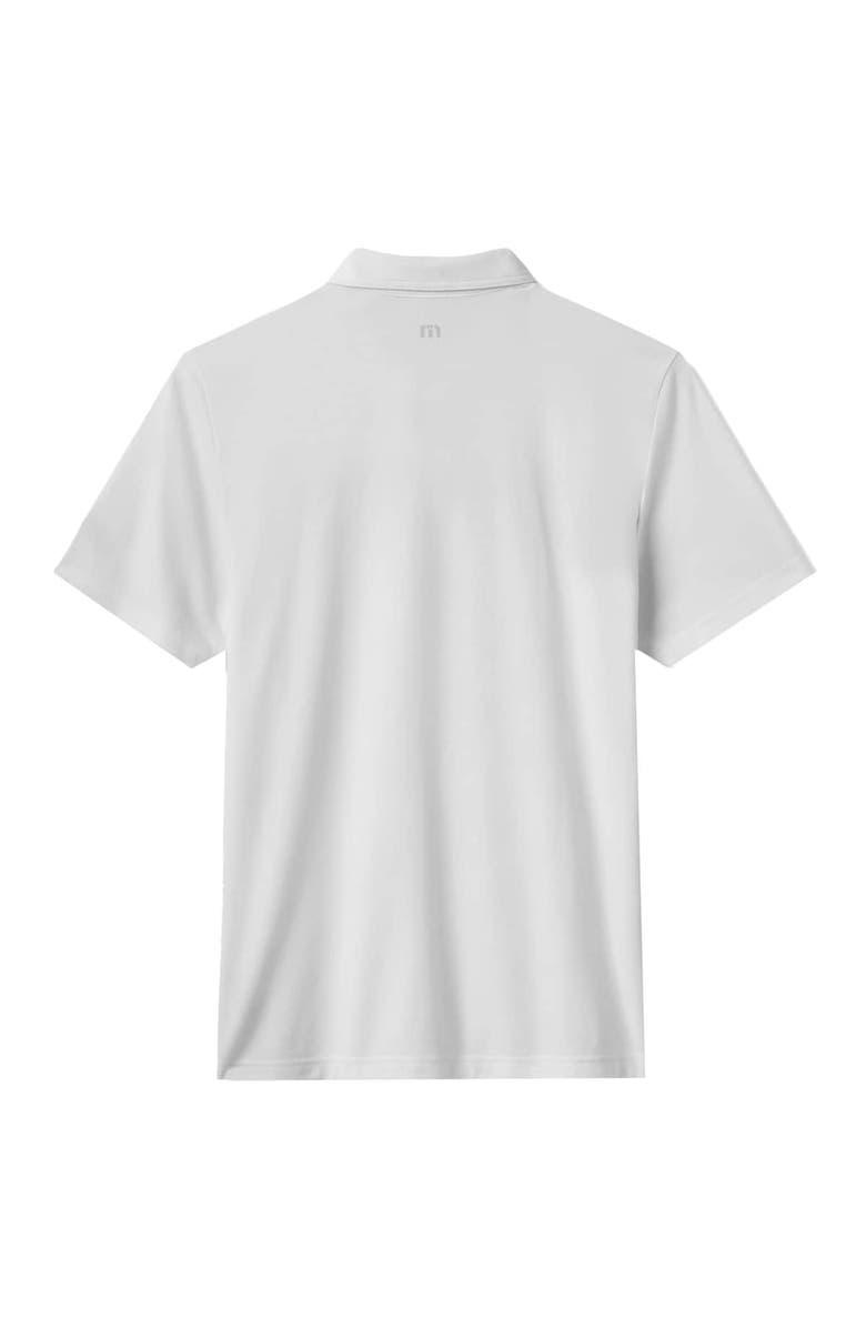 TravisMathew Men's TravisMathew White Los Angeles Dodgers Top Recruit Tri-Blend Polo, Alternate, color, White