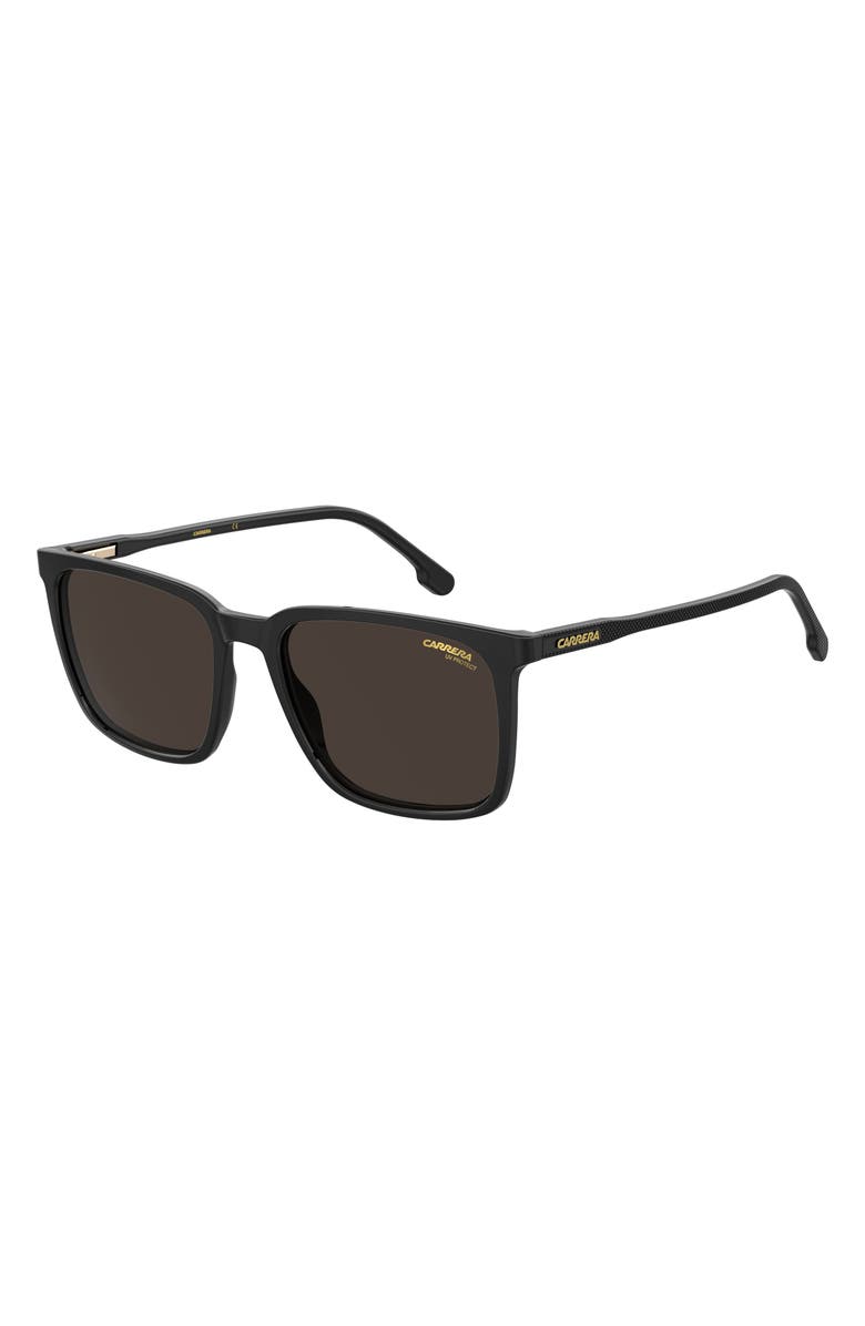 Carrera Eyewear 55mm Polarized Rectangle Sunglasses, Alternate, color,