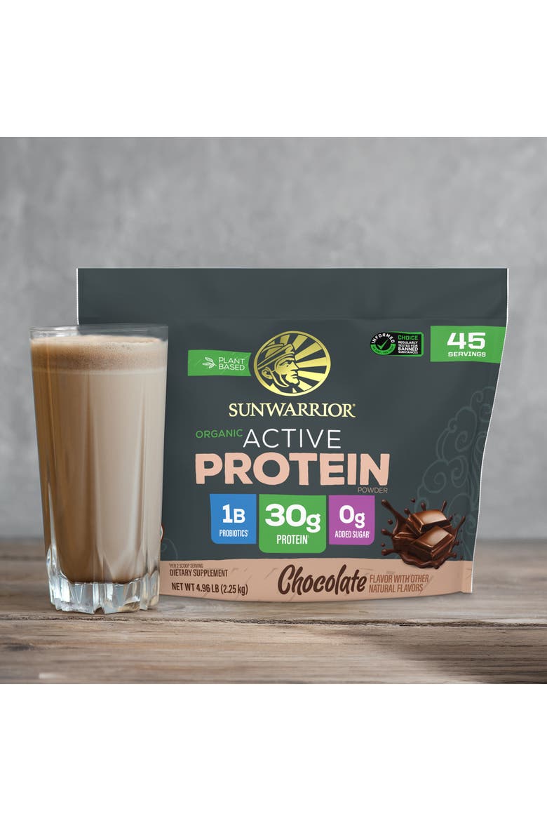 Organic Active Protein Powder, Alternate, color, Chocolate, 2.25kg