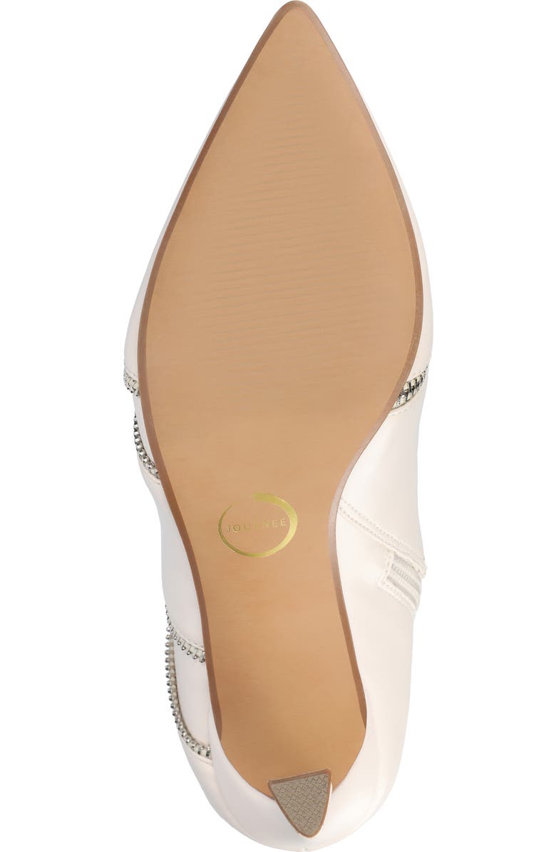 Journee Collection Catoa Zip Boot - Wide Width Available, Alternate, color, Bone