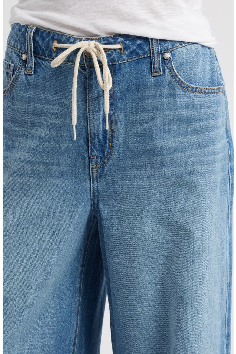 Drawstring High Waist Wide Leg Jeans, Alternate, color, YONKERS