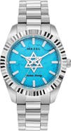 Rachie Shnay The Mazel Turquoise Bracelet Watch, 36mm