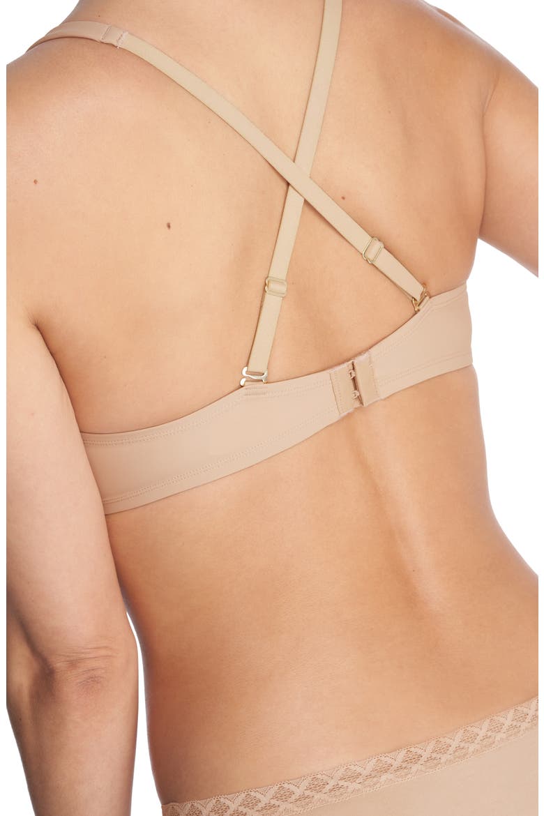 Verge Underwire Convertible Plunge Contour Bra, Alternate, color, CAFE
