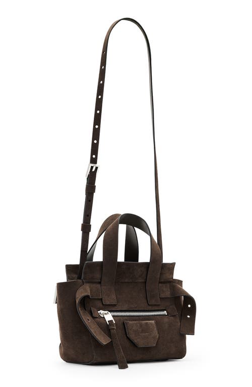Allsaints Mini Perez Suede Top Handle Bag