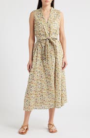 Cleobella Cheyenne Floral Organic Cotton Midi Shirtdress