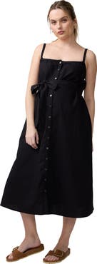Ingrid & Isabel Sleeveless Button Front Midi Dress