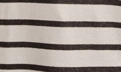 Lucky Brand Cloud Stripe Mock Neck Knit Top In Neutral