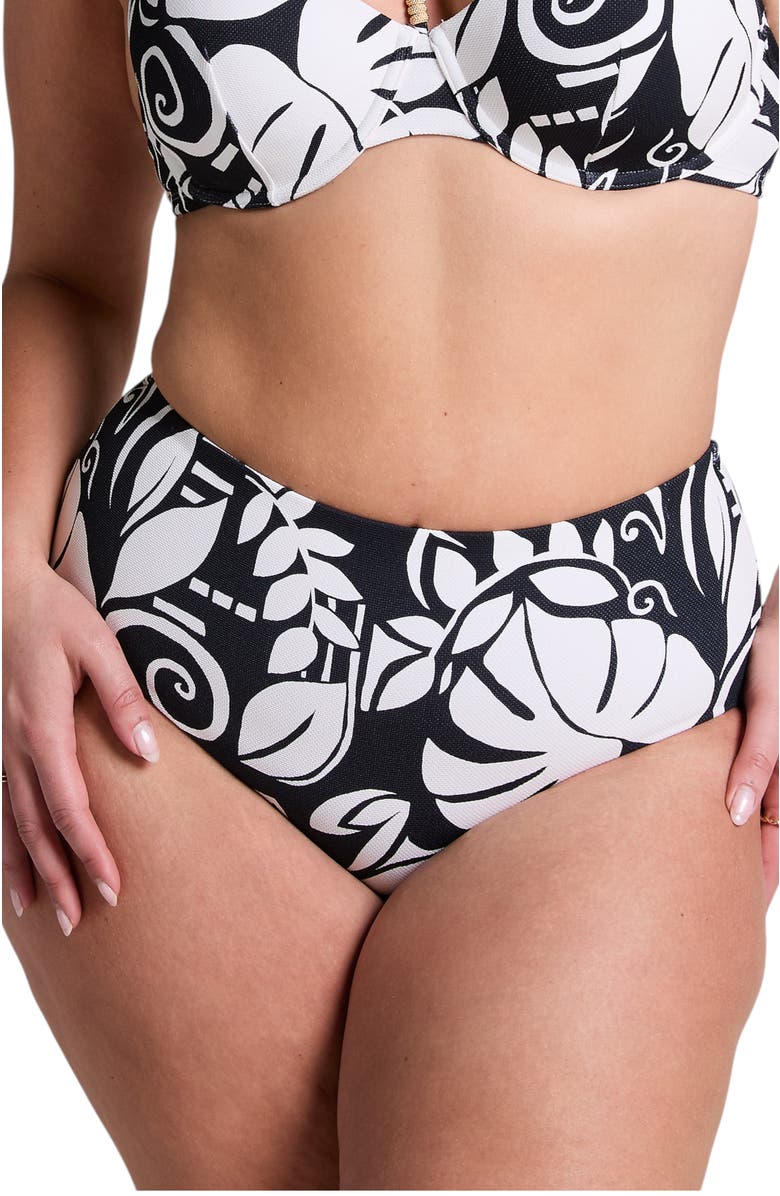 Hunkemöller Mauritius Rio Bikini Bottom, Main, color, Caviar