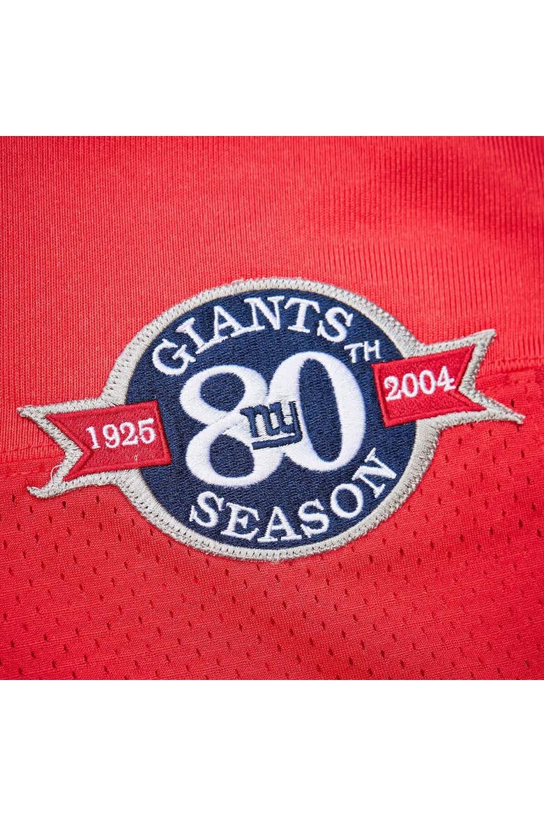 Men's Mitchell & Ness Eli Manning Red New York Giants 2004 Authentic Throwback Retired Player Jersey, Alternate, color, Red