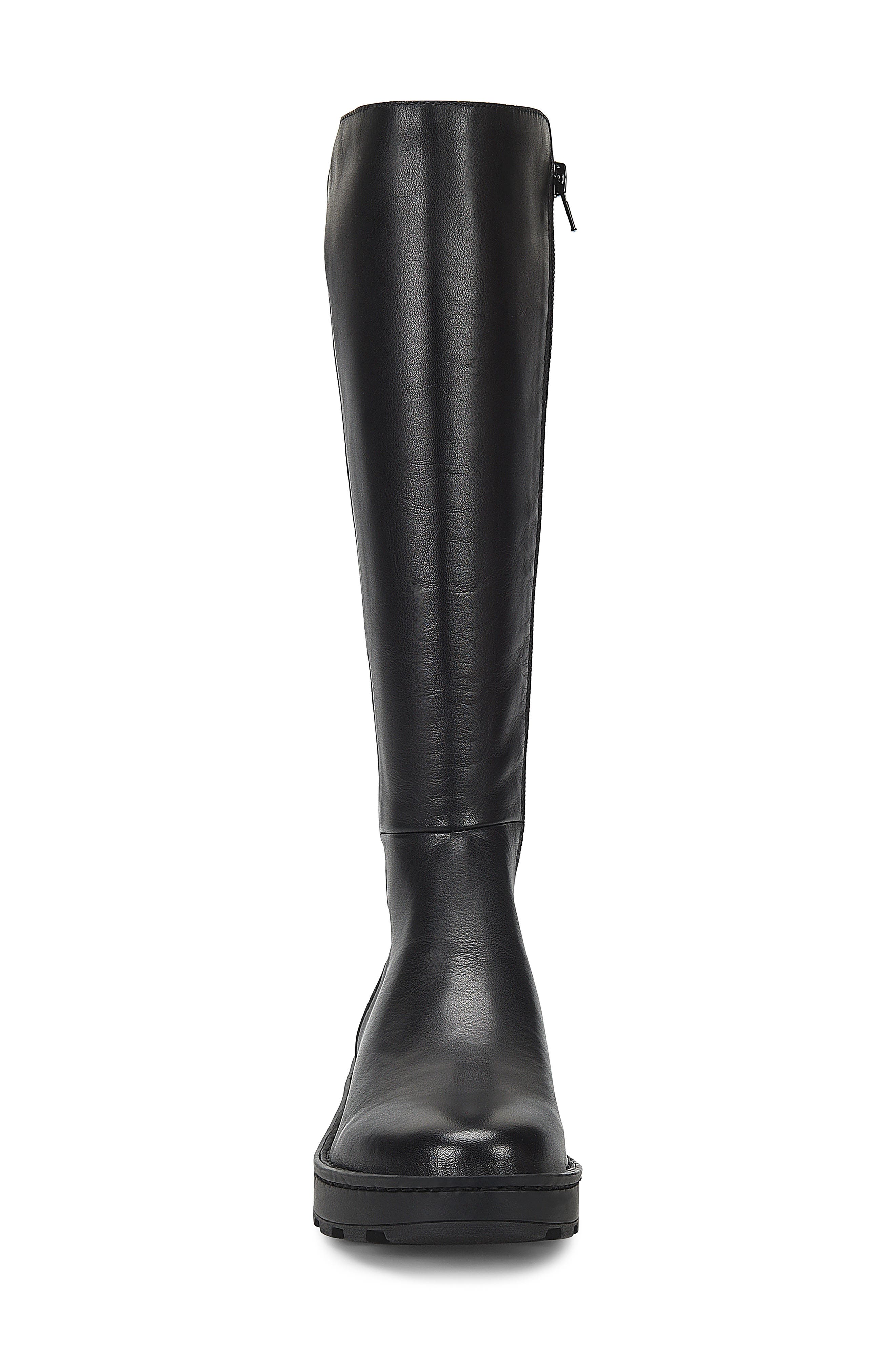Børn Caraway Knee High Boot, Alternate, color, Black Leather