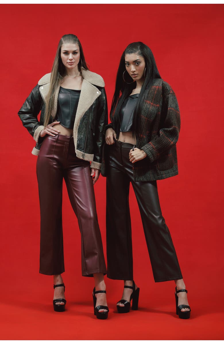 Avec Les Filles Plaid Shawl Collar Double Breasted Jacket, Alternate, color, 