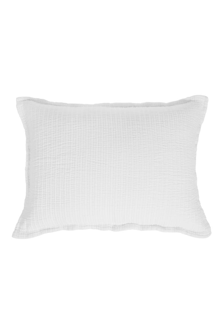 Chatham Matelassé Cotton Sham, Alternate, color, WHITE