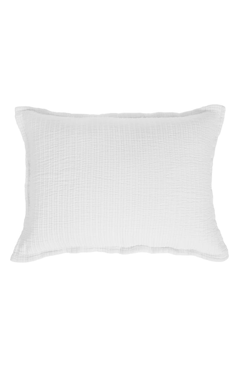 Pom Pom at Home Chatham Matelassé Cotton Sham, Alternate, color, White