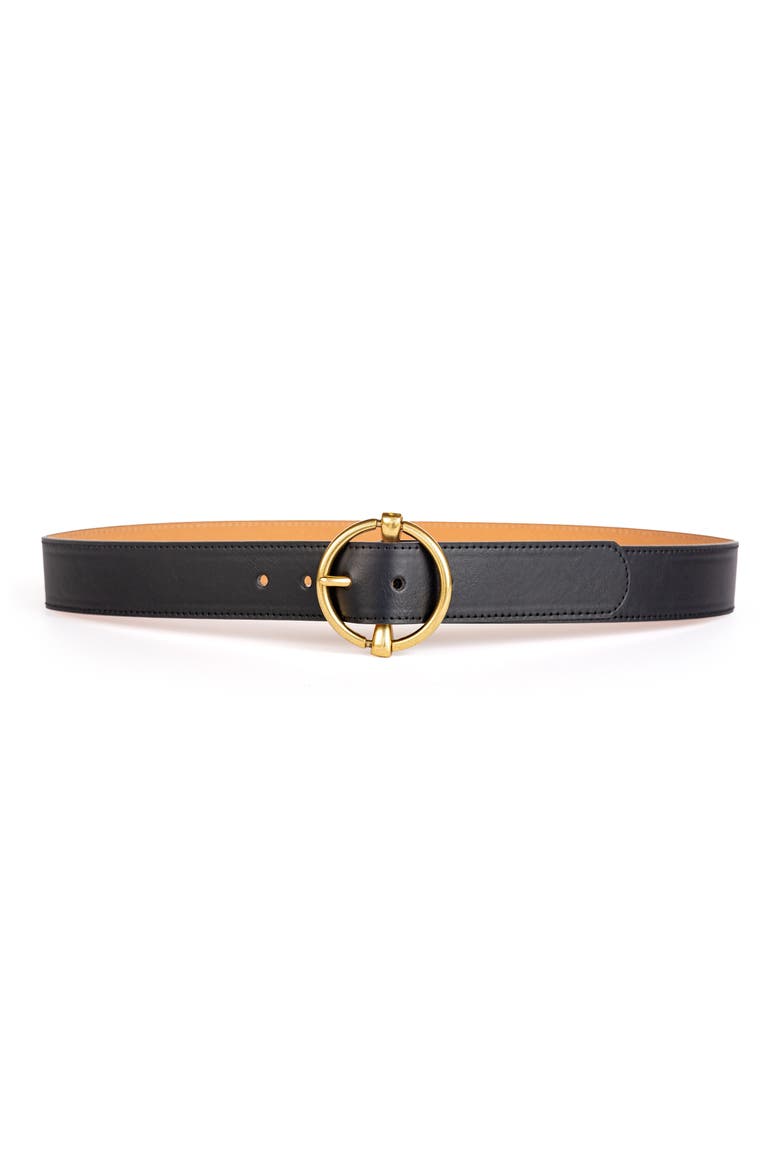 Notch Center Bar Belt, Main, color, BLACK
