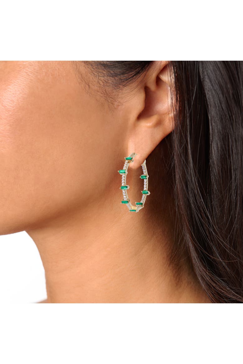 Houlehan Hoop, Alternate, color, Emerald+White/Gold