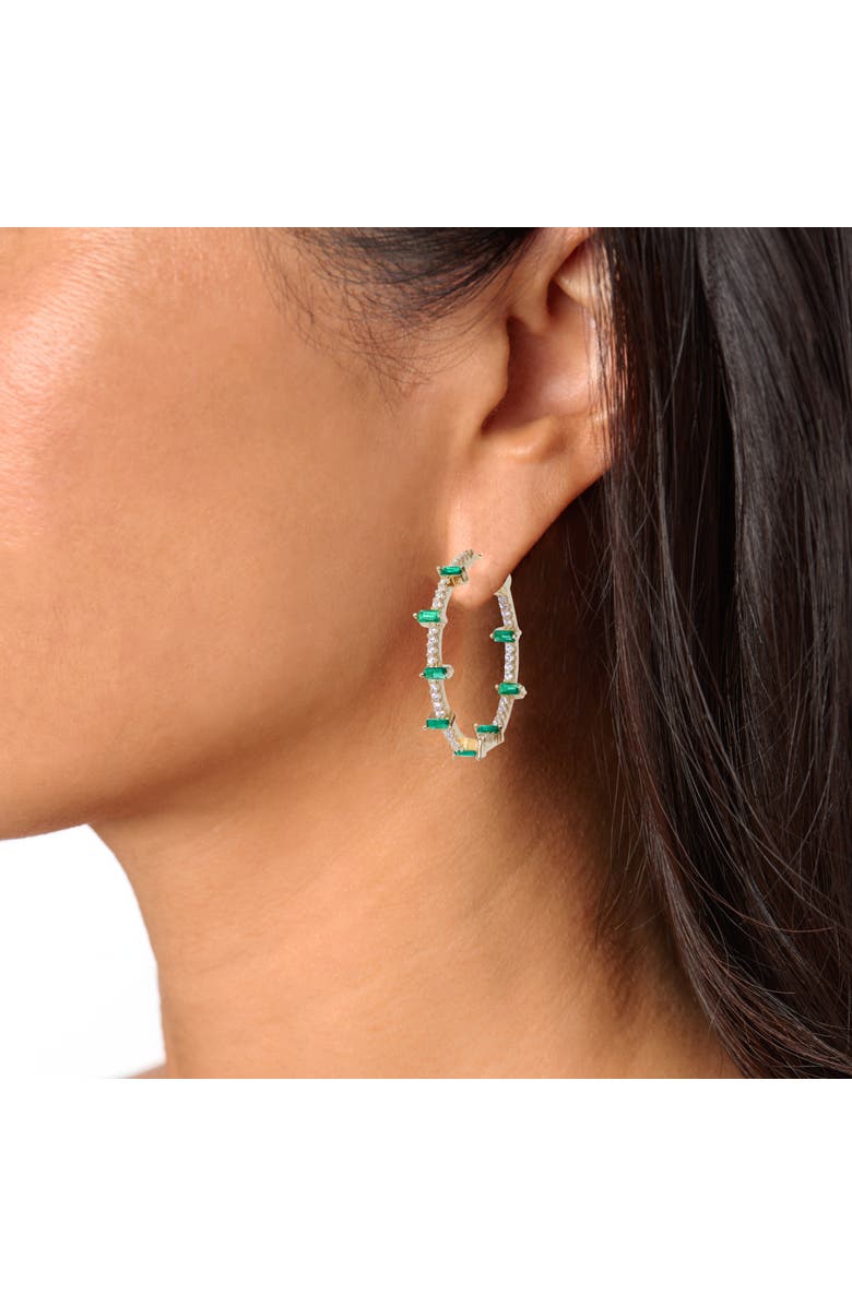 NICKHO REY Houlehan Hoop, Alternate, color, Emerald+White/Gold