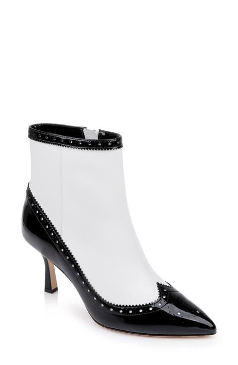 Ember Wingtip Pointed Toe Bootie (Women)